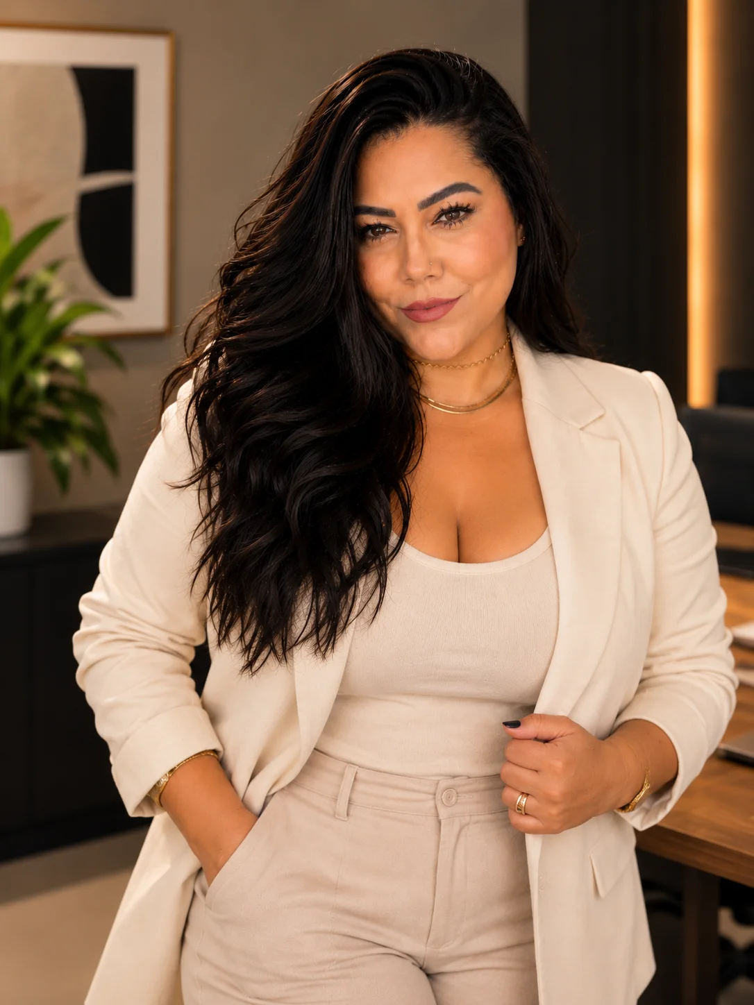 Aryana Lobo em seu escritório